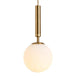 Brynn Modern White Glass Globe Pendant: Illuminate Your Space With Timeless Elegance Gold / 10’