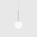 Brynn Modern White Glass Globe Pendant: Illuminate Your Space With Timeless Elegance / 6’