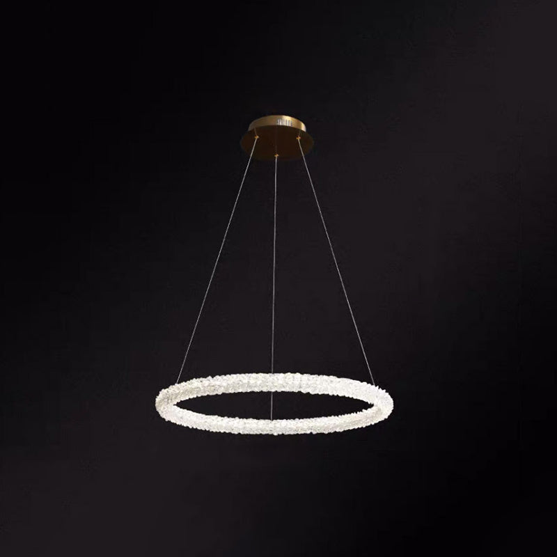 Diana - Modern Crystal Circle Chandelier (Choose Your Size & Tiers) Clear / 12’ Circline