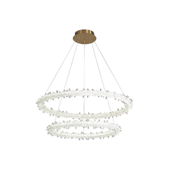 Diana - Modern Crystal Circle Chandelier (Choose Your Size & Tiers)