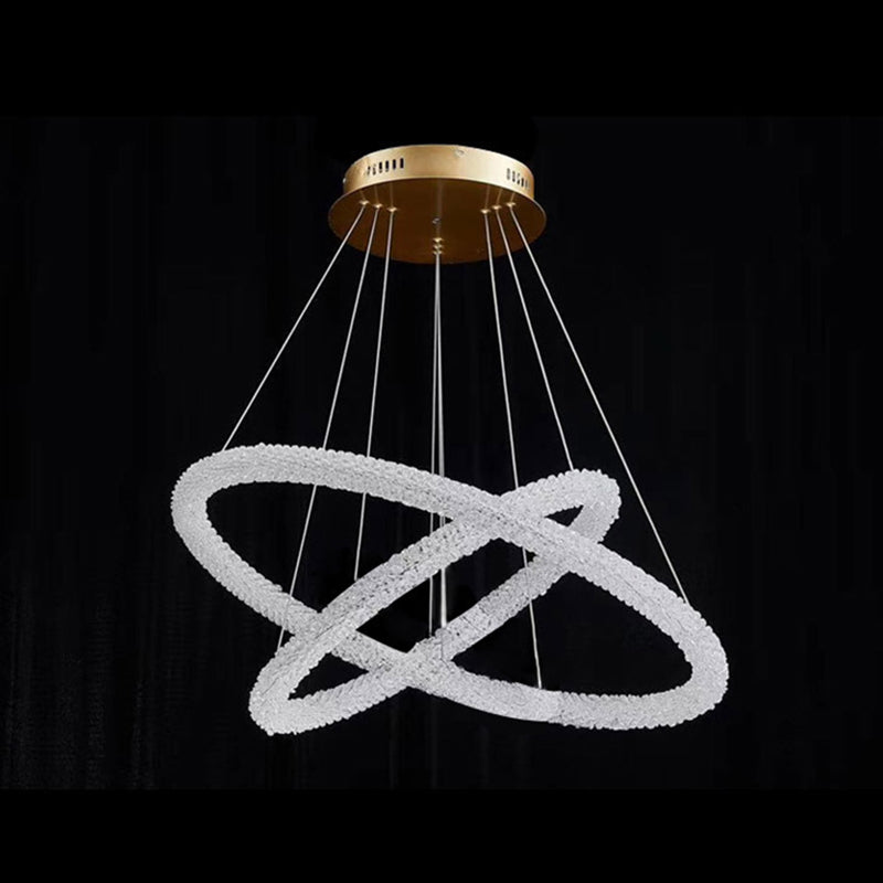 Diana - Modern Crystal Circle Chandelier (Choose Your Size & Tiers)