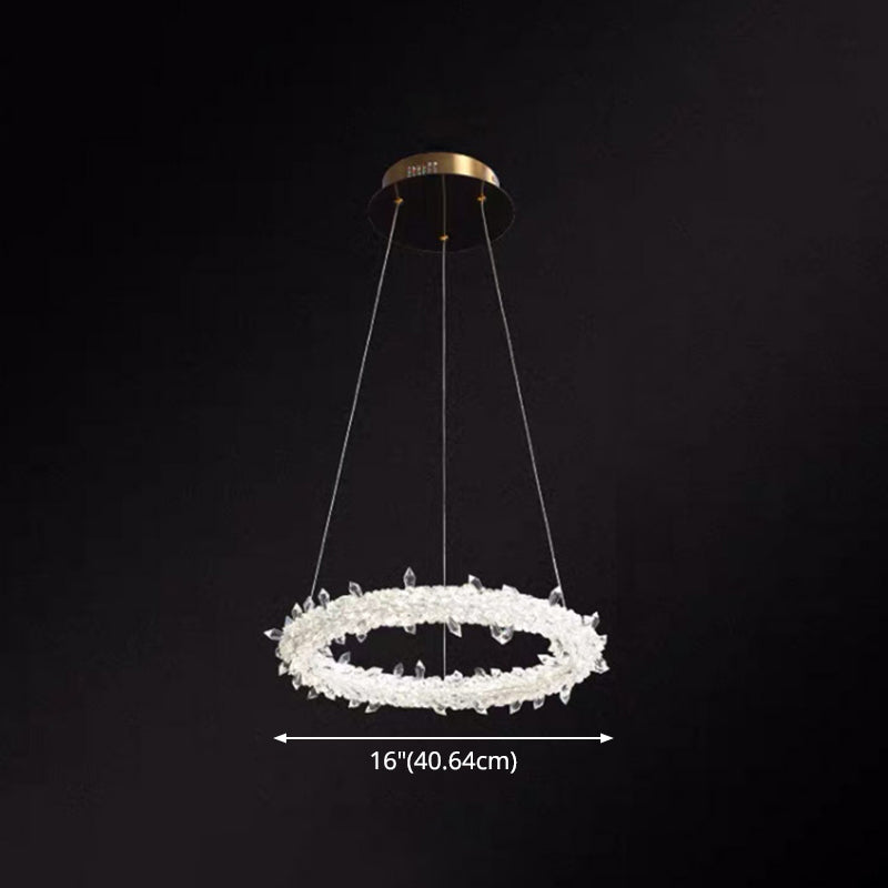 Diana - Modern Crystal Circle Chandelier (Choose Your Size & Tiers)