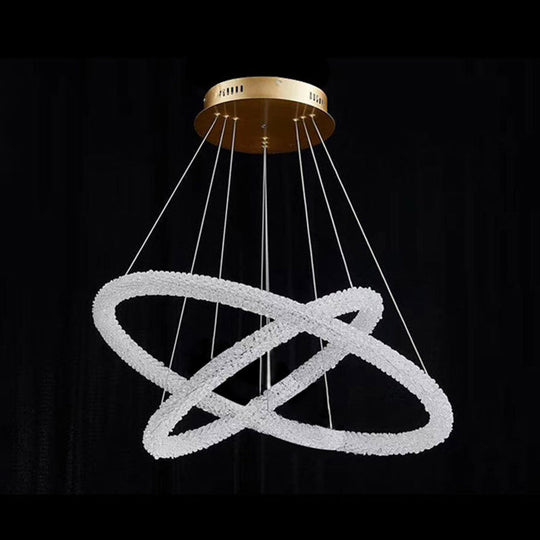 Diana - Modern Crystal Circle Chandelier (Choose Your Size & Tiers)