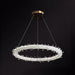 Diana - Modern Crystal Circle Chandelier (Choose Your Size & Tiers) Clear / 31.5’ With Lace