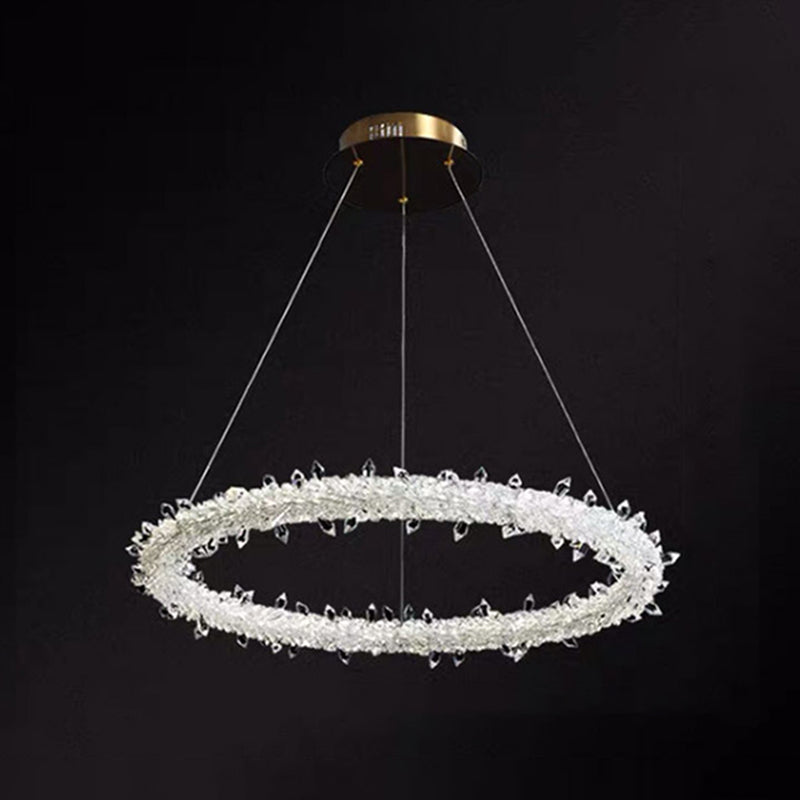 Diana - Modern Crystal Circle Chandelier (Choose Your Size & Tiers)