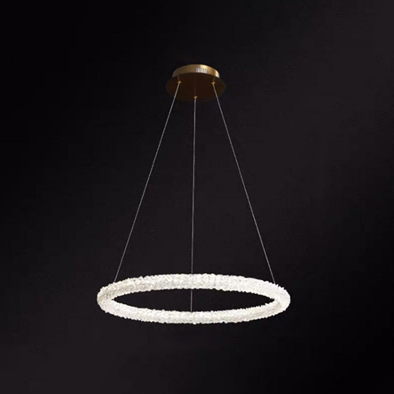 Diana - Modern Crystal Circle Chandelier (Choose Your Size & Tiers) Clear / 23.5’ Circline