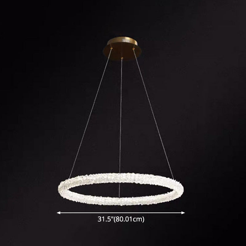 Diana - Modern Crystal Circle Chandelier (Choose Your Size & Tiers)