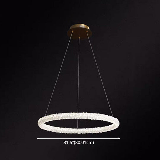 Diana - Modern Crystal Circle Chandelier (Choose Your Size & Tiers)