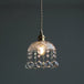 Katherine Enchanting Embrace: Brass And Crystal Mini Pendant Light / Wide Flare