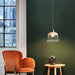 Katherine Enchanting Embrace: Brass And Crystal Mini Pendant Light