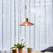 Modern Mini Colorful Pendant Light With Lovely Cement Saucer Shade For Bedroom