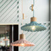 Modern Mini Colorful Pendant Light With Lovely Cement Saucer Shade For Bedroom