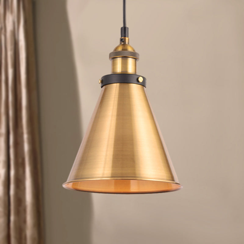 Sélène Barn Shade Metal Suspension Light - Industrial Style