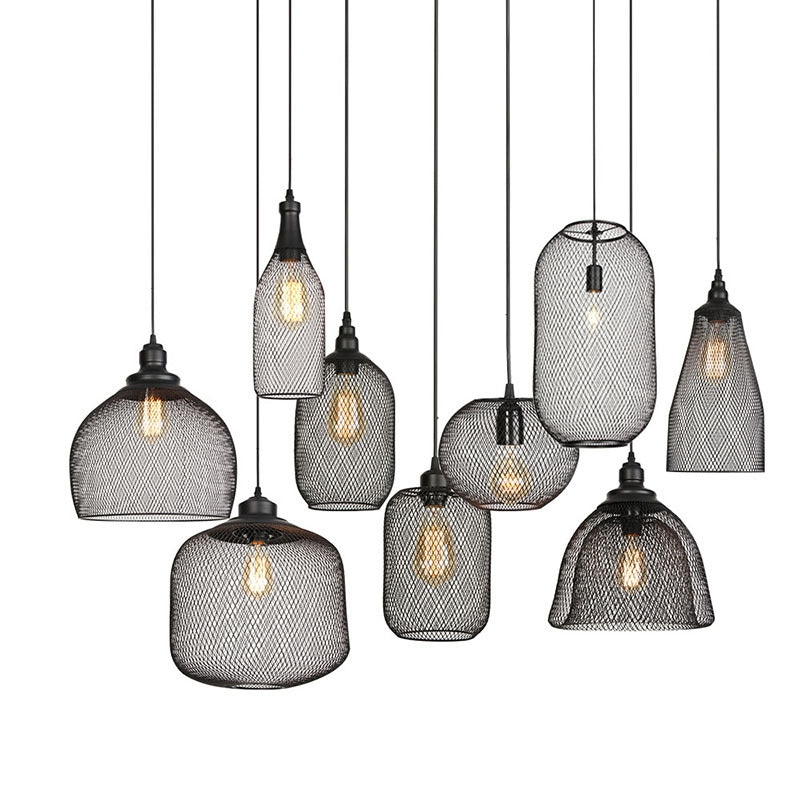 Ethan’s Industrial Wire Mesh Pendant Lamp: A Touch Of Charm