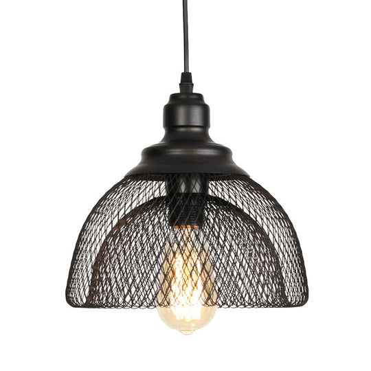 Ethan’s Industrial Wire Mesh Pendant Lamp: A Touch Of Charm