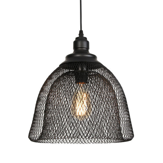 Ethan’s Industrial Wire Mesh Pendant Lamp: A Touch Of Charm