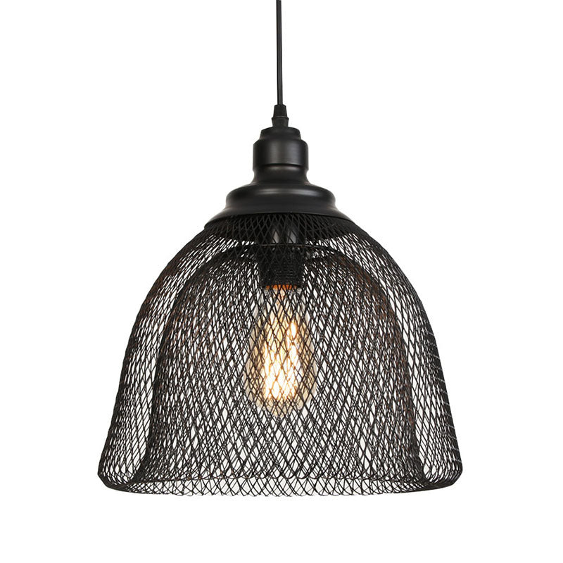 Ethan’s Industrial Wire Mesh Pendant Lamp: A Touch Of Charm