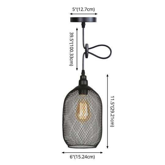 Ethan’s Industrial Wire Mesh Pendant Lamp: A Touch Of Charm