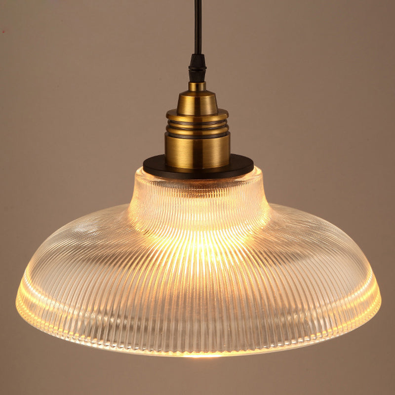 Elaina Eye - Catching Ribbed Glass Pendant Light