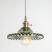 Eliana Scalloped Pendant: Vintage Charm With Green Hue (Multiple Color Options)