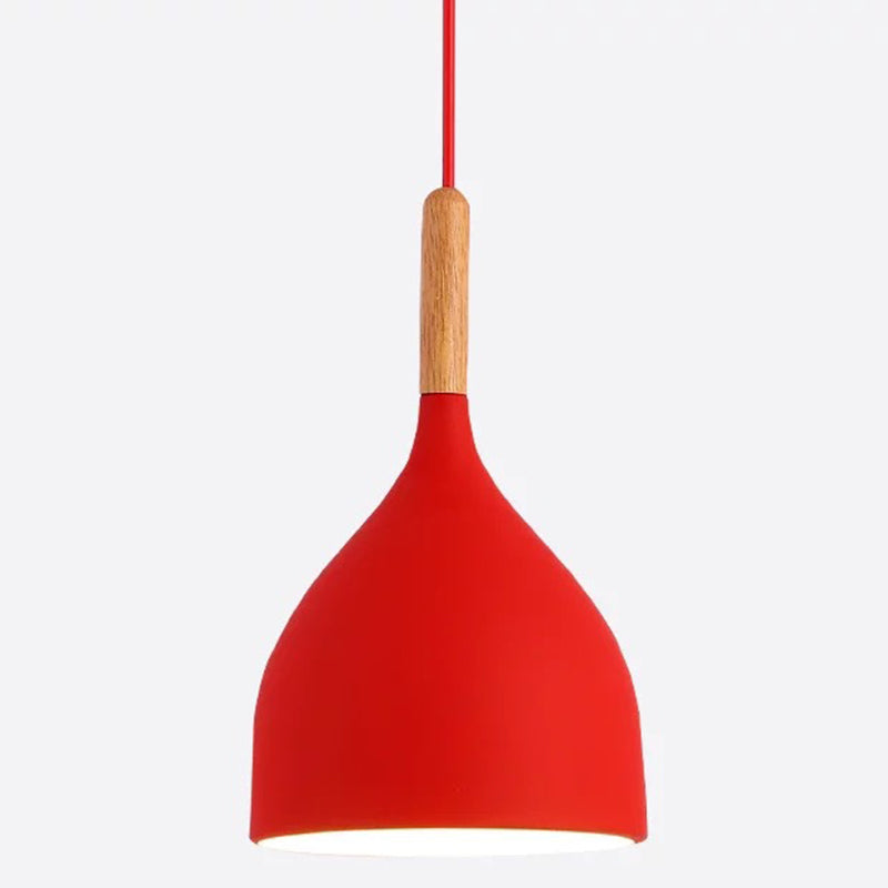 Kiara Modern Teardrop Pendant: A Touch Of Elegance For Your Space Red / 7’