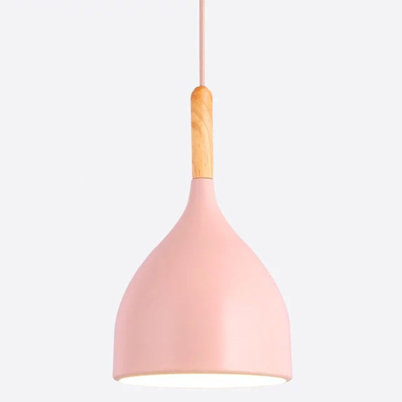 Kiara Modern Teardrop Pendant: A Touch Of Elegance For Your Space Pink / 7’