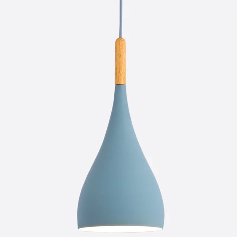 Kiara Modern Teardrop Pendant: A Touch Of Elegance For Your Space Blue / 6.5’