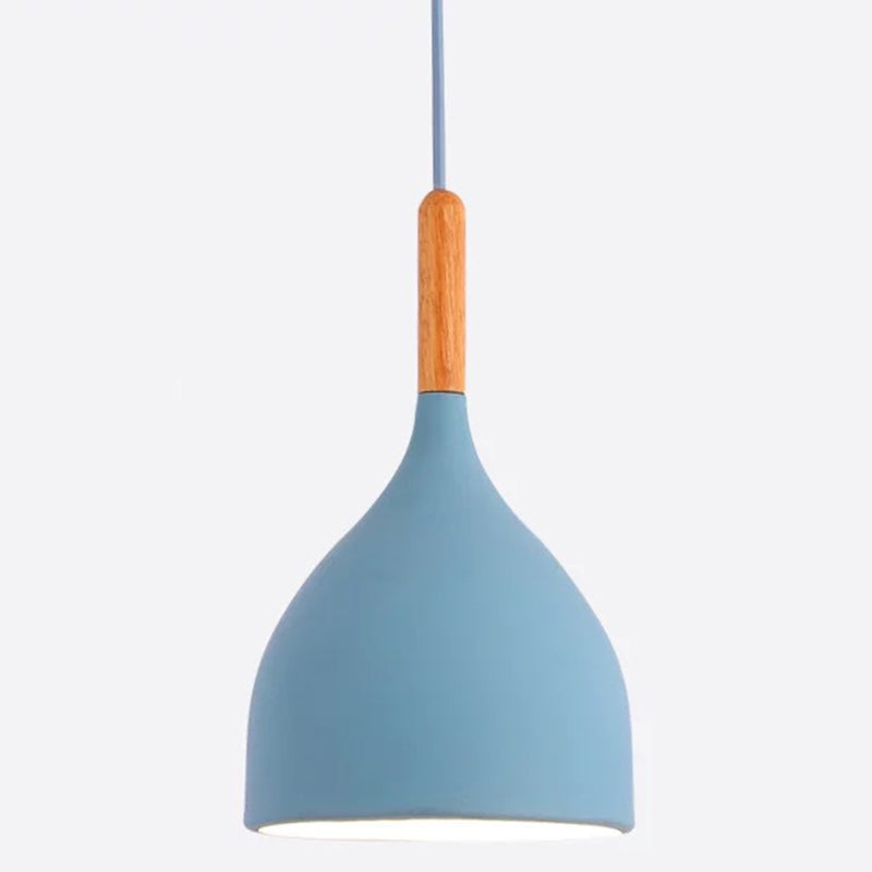 Kiara Modern Teardrop Pendant: A Touch Of Elegance For Your Space Blue / 7’