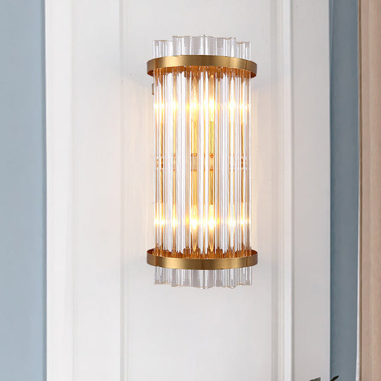 Paige Elegance Meets Adjustability: Black & Gold Crystal Wall Sconce