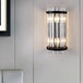 Paige Elegance Meets Adjustability: Black & Gold Crystal Wall Sconce