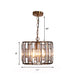 Everly’s Enchanting Embrace: Modern Black Crystal Pendant Lamp