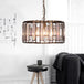 Everly’s Enchanting Embrace: Modern Black Crystal Pendant Lamp