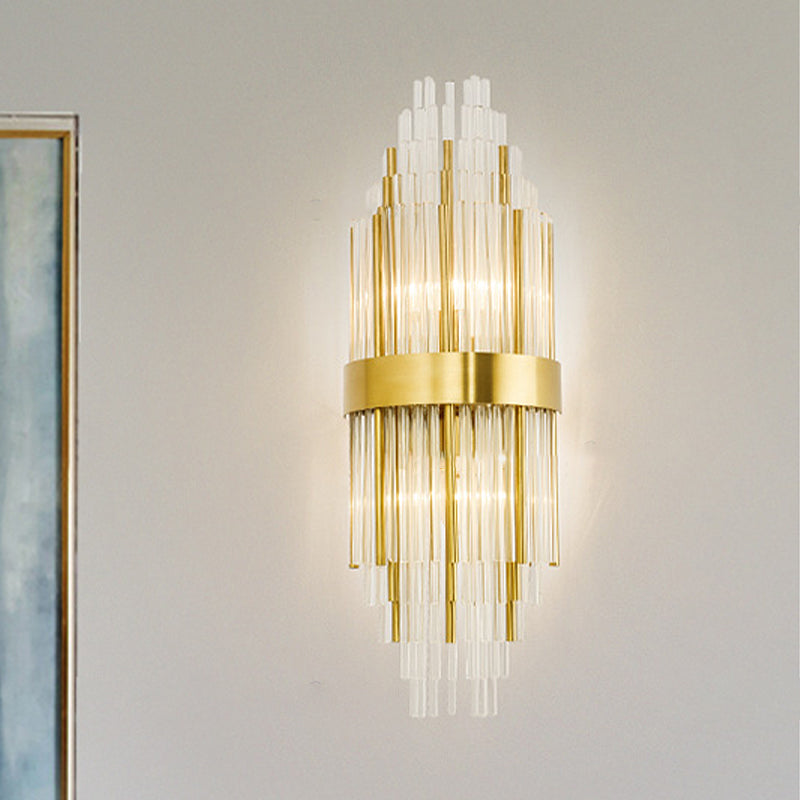 Modern Elegance Meets Sparkling Brilliance: The Gold Layered Crystal Sconce Light