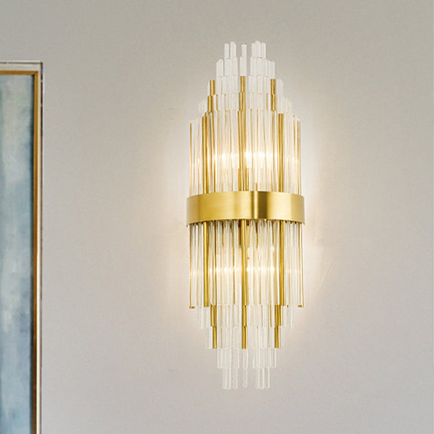 Modern Elegance Meets Sparkling Brilliance: The Gold Layered Crystal Sconce Light