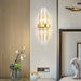 Modern Elegance Meets Sparkling Brilliance: The Gold Layered Crystal Sconce Light