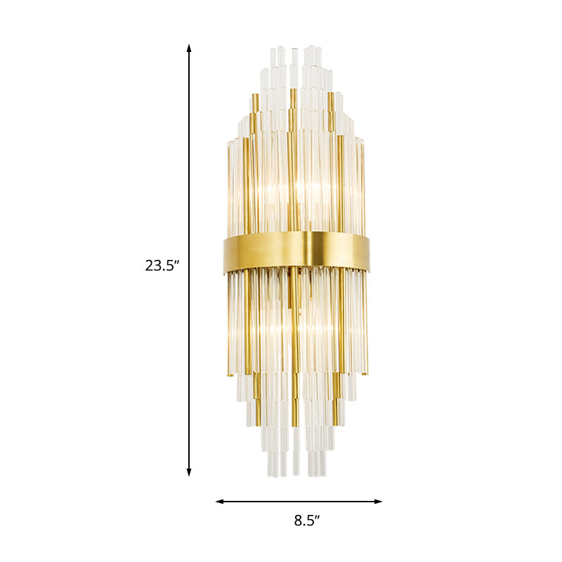 Modern Elegance Meets Sparkling Brilliance: The Gold Layered Crystal Sconce Light