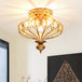 Reese Crystal Cage Chandelier: Modern Elegance Meets Timeless Charm Brass / 14’