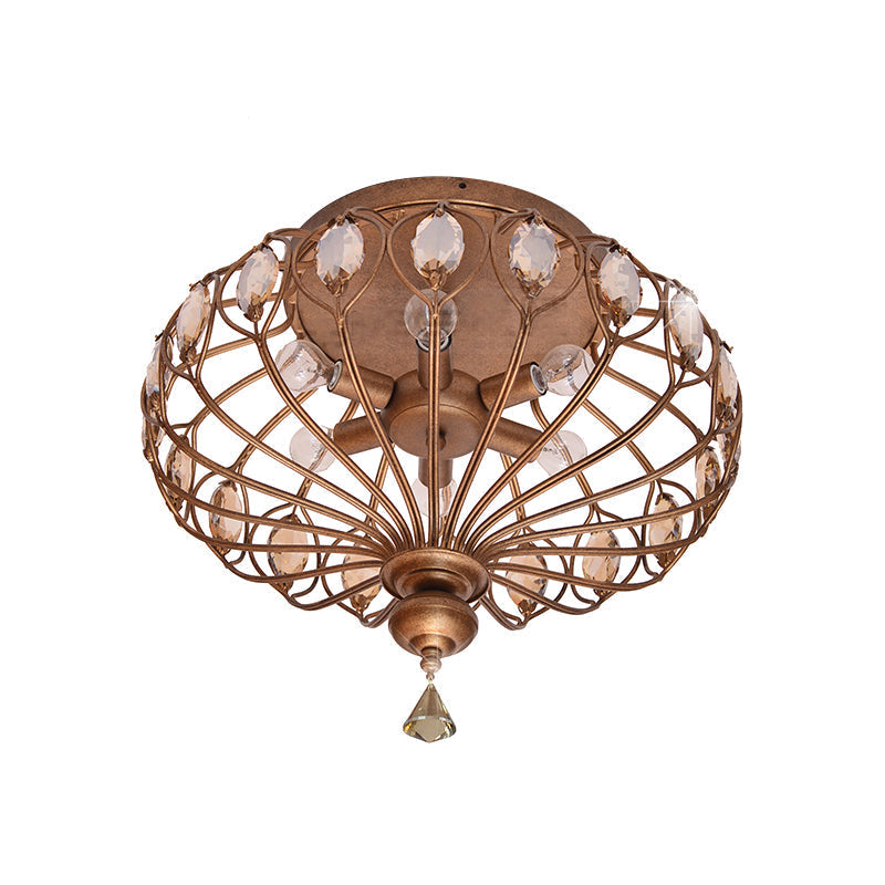 Reese Crystal Cage Chandelier: Modern Elegance Meets Timeless Charm