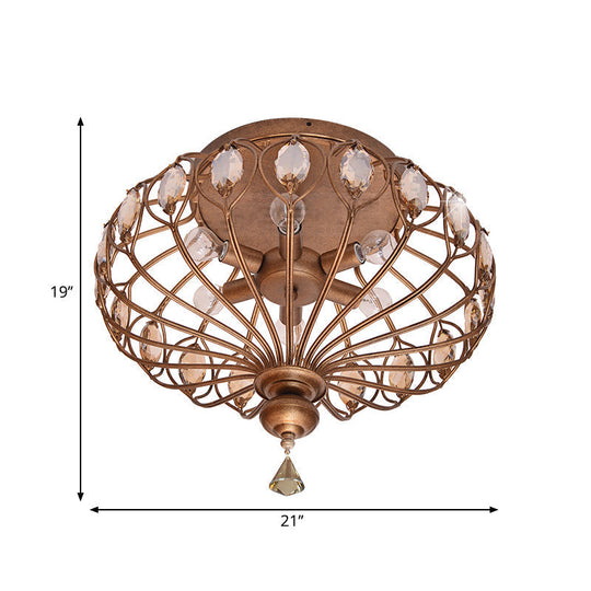 Reese Crystal Cage Chandelier: Modern Elegance Meets Timeless Charm