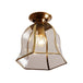 Colonial Charm: Timeless Bell - Shaped Flush Mount Light Ceiling