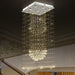 Cascading Brilliance: Modern Crystal Teardrop Flush Mount Ceiling Light