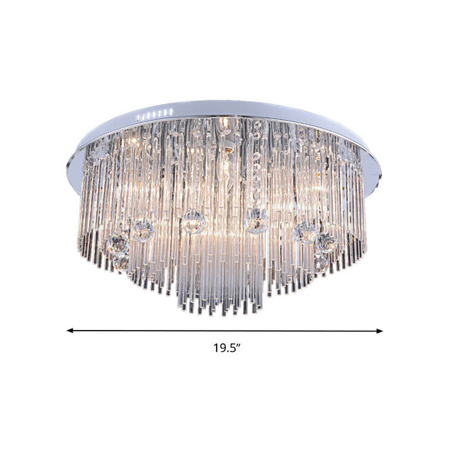 Kendall Cascading Crystal Ceiling Light: A Symphony Of Light And Style