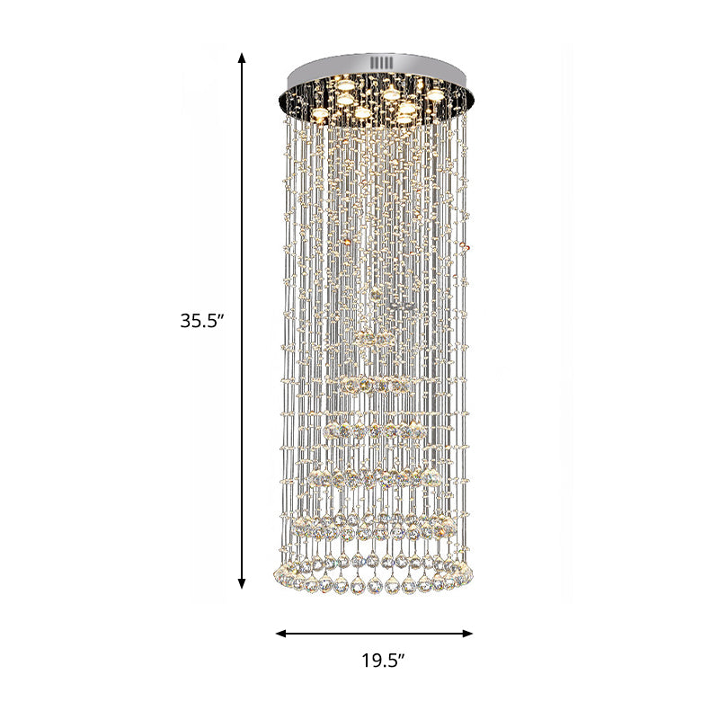 Georgia Elegance With Sparkling Flair: Crystal Ball Flush Mount Light