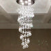 Haisley Modern Crystal Chandelier - Flush Mount Ceiling Light With 5 Lights