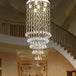 Adaline Elegance Meets Sparkling Light: Minimalist Crystal Flush Mount Nickel Ceiling Light