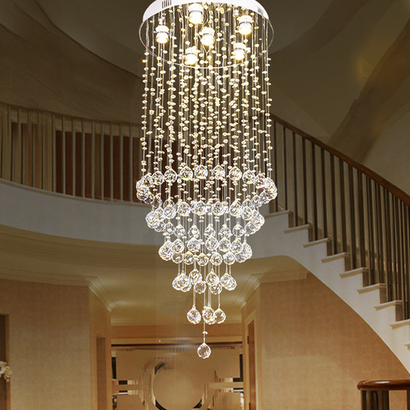 Adaline Elegance Meets Sparkling Light: Minimalist Crystal Flush Mount Ceiling Light