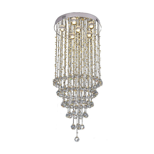 Adaline Elegance Meets Sparkling Light: Minimalist Crystal Flush Mount Ceiling Light