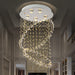 Sparkling Elegance: Modern Flush Mount Lamp With Cascading Crystals Nickel