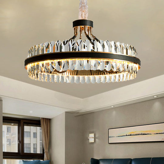 Luna’s Modern Black Crystal Chandelier: Elegance And Simplicity