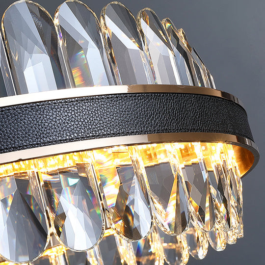 Luna’s Modern Black Crystal Chandelier: Elegance And Simplicity